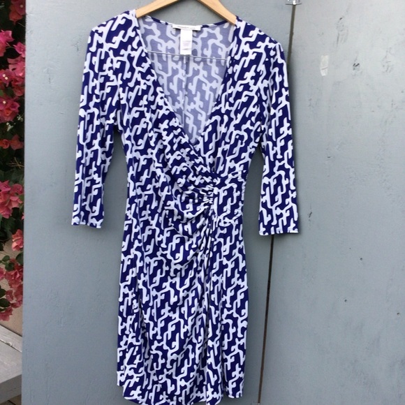 Laundry by Design Navy and White Abstract Dress Size 10P - Picture 11 of 11